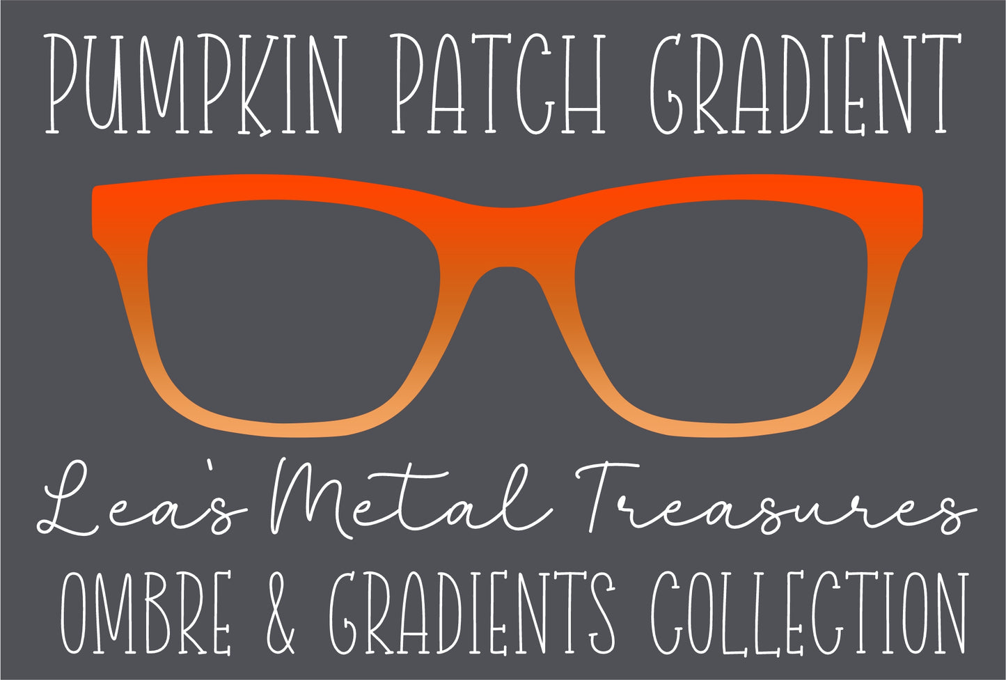 Pumpkin Patch Gradient Eyewear TOPPER COMES WITH MAGNETS