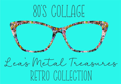 80S COLLAGE Eyewear Frame Toppers COMES WITH MAGNETS