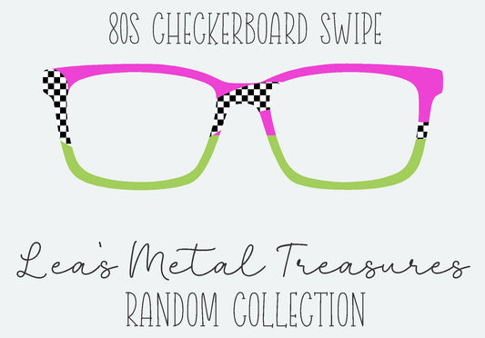 80's Checkerboard Swipe Eyewear Frame Toppers