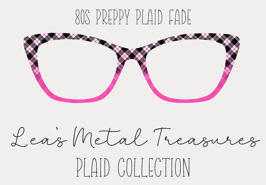 80's Preppy Plaid Fade • Magnetic Eyeglasses Topper