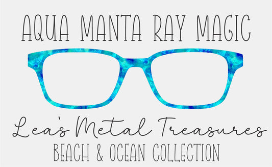 Aqua manta ray magic Eyewear Frame Topper
