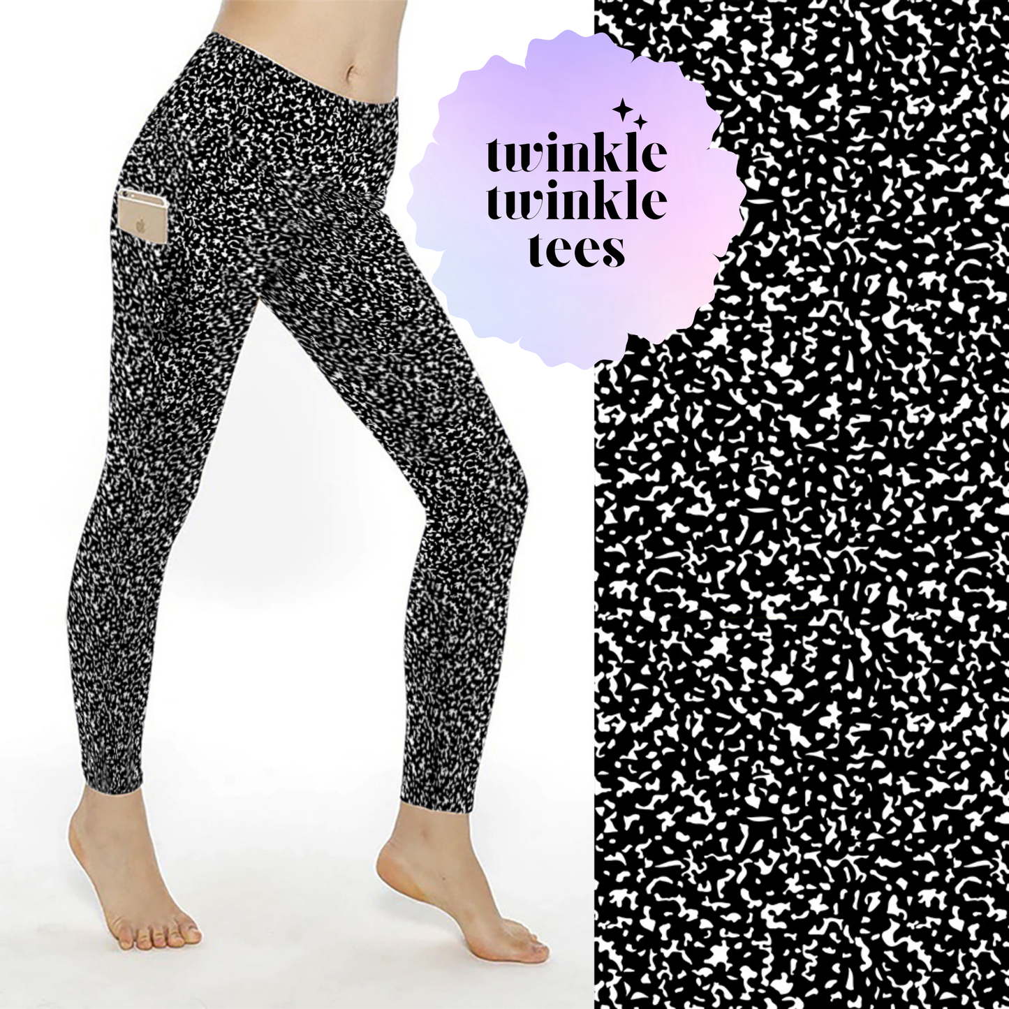 Composition Notebook Full Length Pocket Leggings