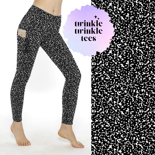 Composition Notebook Full Length Pocket Leggings
