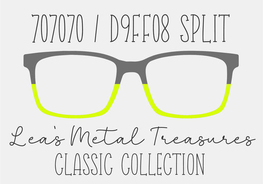707070/D9ff08 split Eyewear Frame Toppers COMES WITH MAGNETS