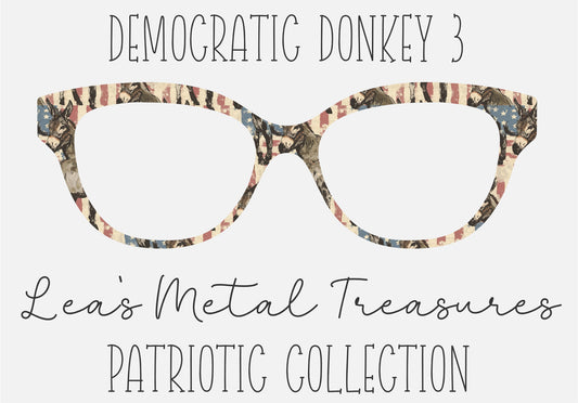 Democratic Donkey 3 Eyewear Frame Toppers Comes WITH MAGNETS