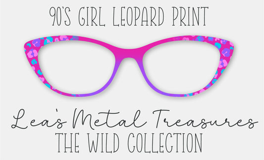 90s Girl Leopard Print Eyewear Frame Toppers