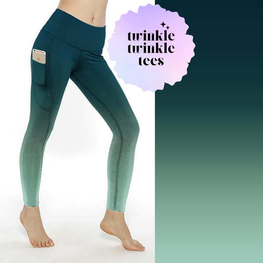 Spruce Gradient Full Length Pocket Leggings
