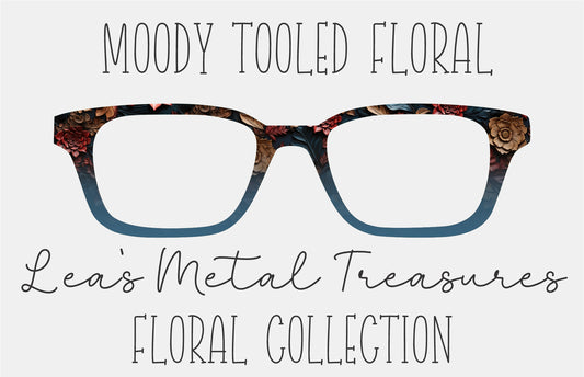 Moody tooled floral Eyewear Frame Toppers COMES WITH MAGNETS