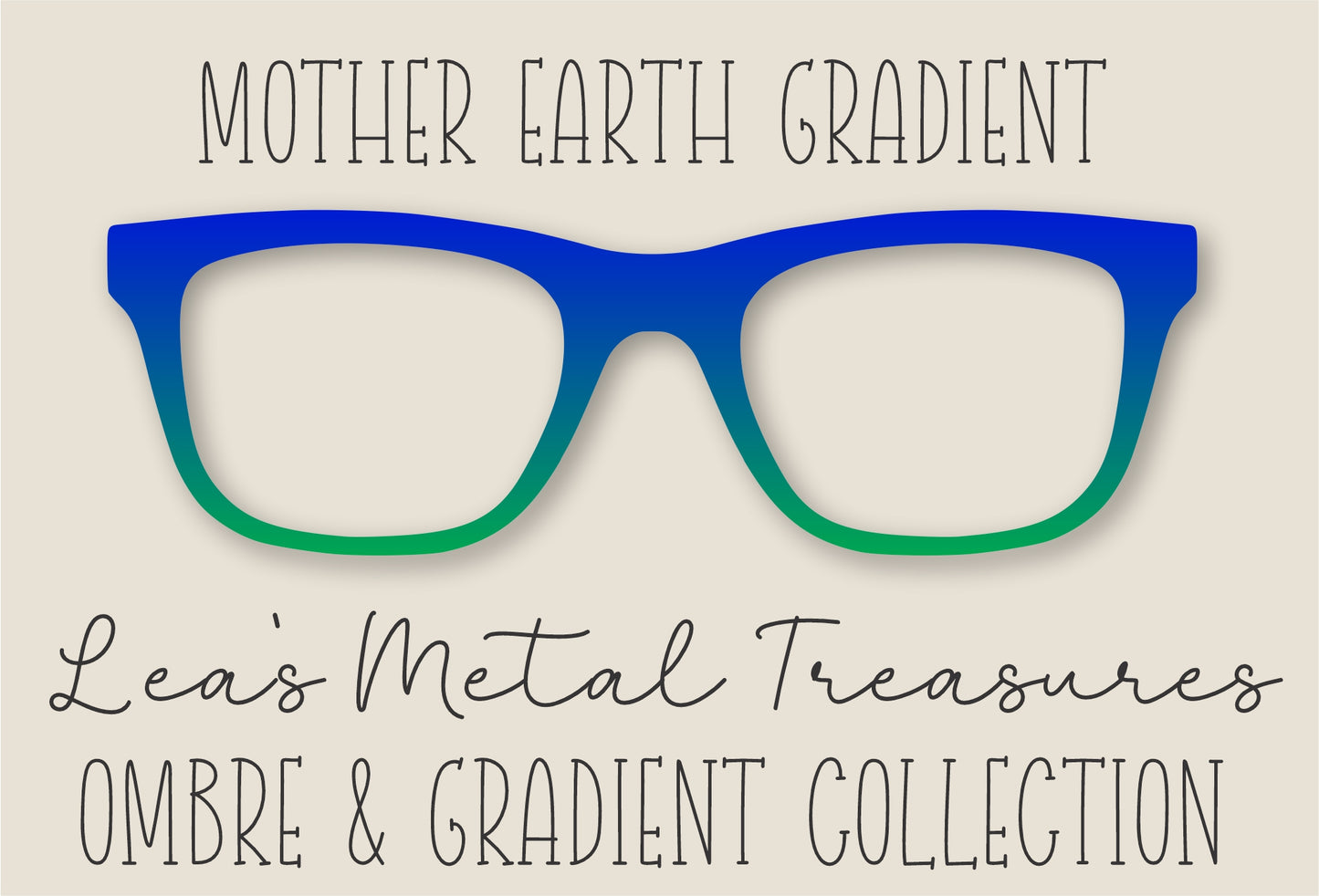 Mother Earth Gradient Eyewear Frame Toppers COMES WITH MAGNETS