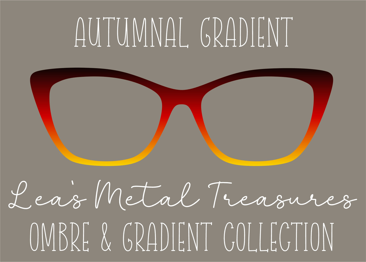 Autumnal Gradient Eyewear Frame Toppers COMES WITH MAGNETS (Copy)