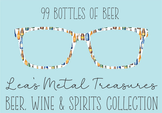 99 BOTTLES OF BEER Eyewear Frame Toppers COMES WITH MAGNETS