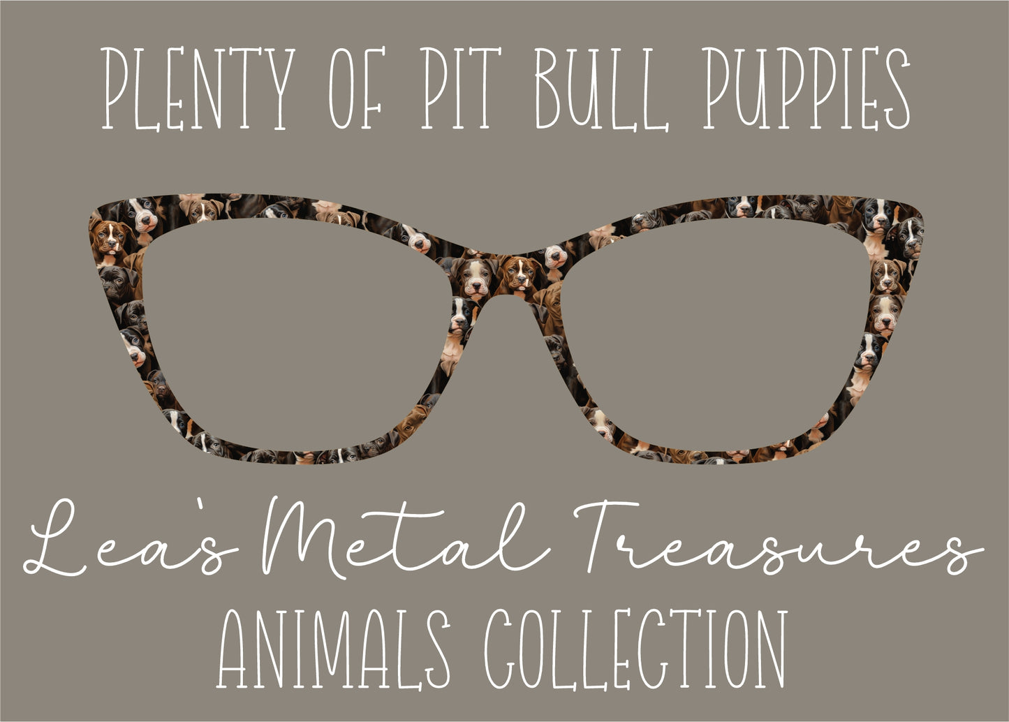 Plenty of pit bull puppies Eyewear Frame Toppers COMES WITH MAGNETS