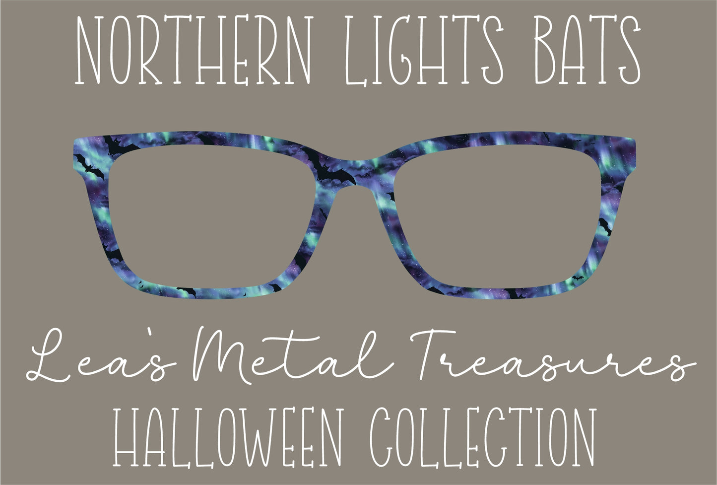 Northern lights bats Eyewear Frame Toppers COMES WITH MAGNETS