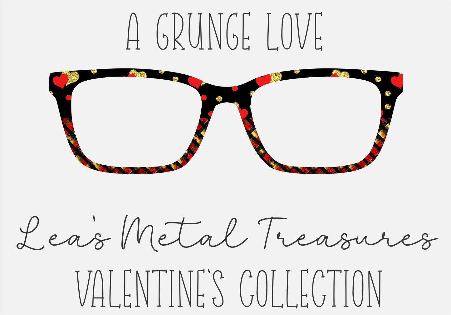 A GRUNGE LOVE Eyewear Frame Toppers COMES WITH MAGNETS
