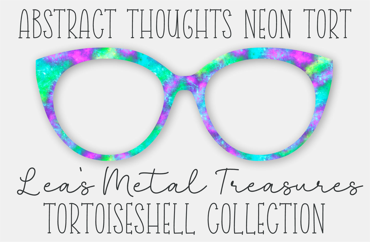 Abstract Thoughts Neon Tort • Magnetic Eyeglasses Toppers