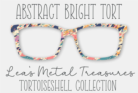 Abstract Bright Tort Eyewear Frame Toppers COMES WITH MAGNETS