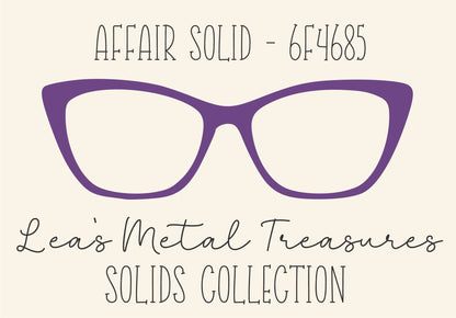 AFFAIR SOLID 6F4685 Eyewear Frame Toppers COMES WITH MAGNETS