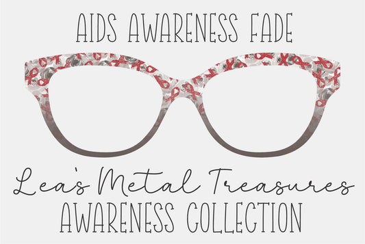 Aids Awareness Fade Eyewear Frame Toppers COMES WITH MAGNETS