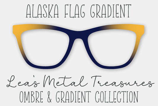 Alaska Flag Gradient Eyewear Frame Toppers
