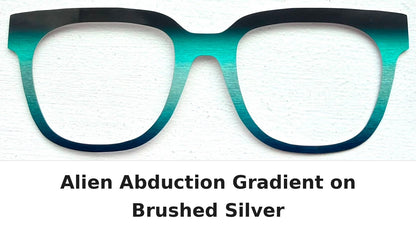 Alien Abduction Gradient Eyewear Frame Toppers