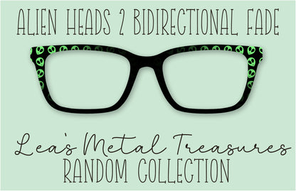 Alien Heads BiDirectional Fade Eyewear Frame Toppers COMES WITH MAGNETS
