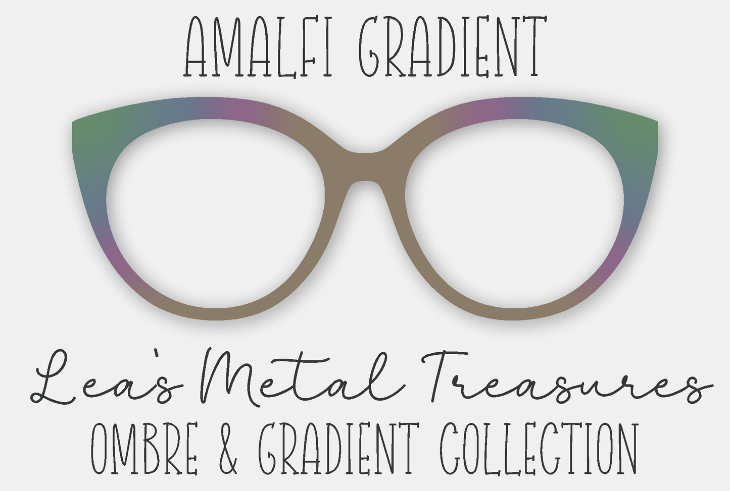 Amalfi Flag Gradient Eyewear Frame Toppers