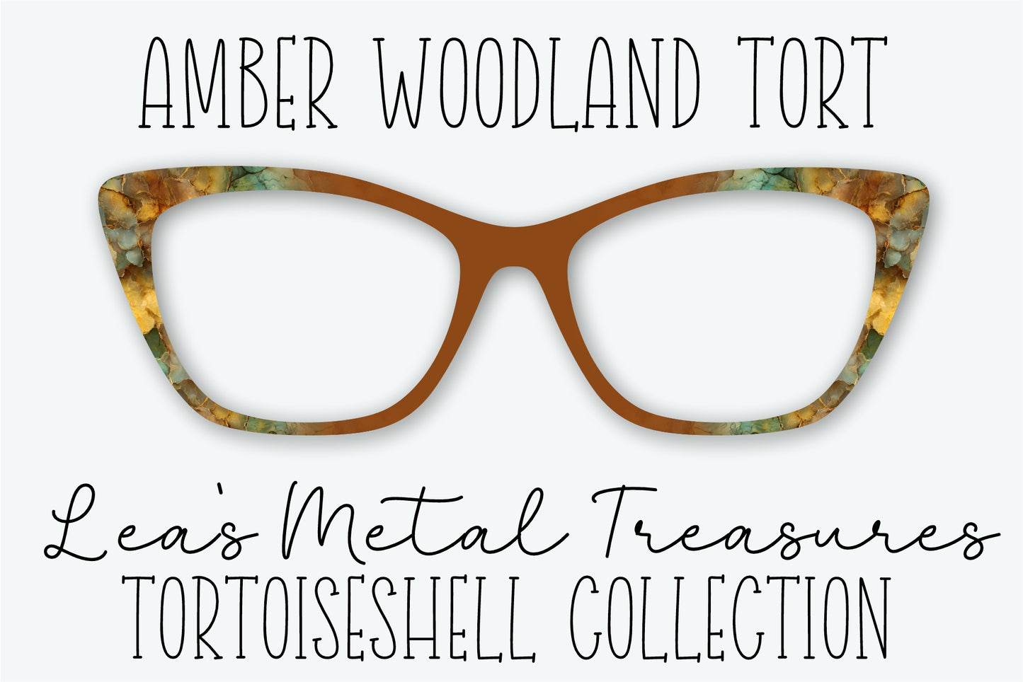 AMBER WOODLAND TORT Eyewear Frame Toppers • NOVEMBER 2025 TOPPER OF THE MONTH