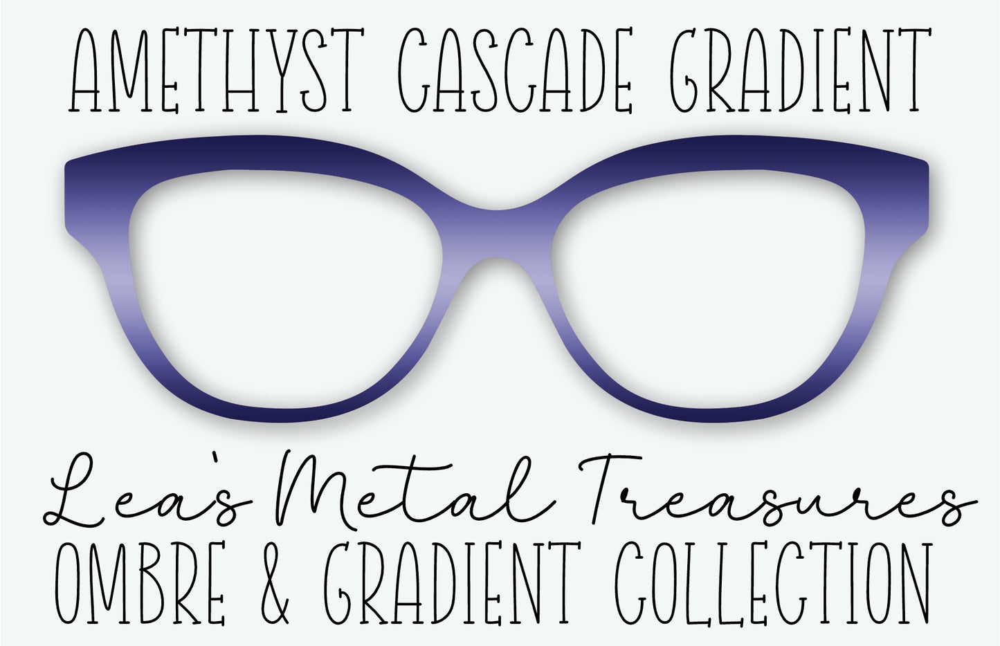 AMETHYST CASCADE GRADIENT Eyewear Frame Toppers