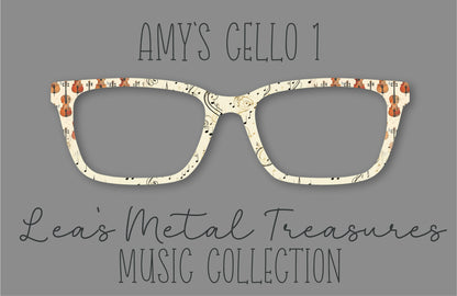 Amy's Cello 1 Eyewear Frame Toppers COMES WITH MAGNETS