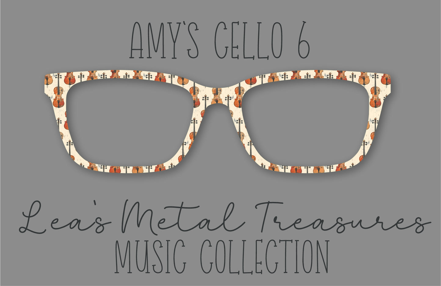 Amy's Cello 6 Eyewear Frame Toppers COMES WITH MAGNETS