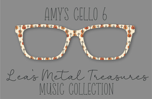 Amy's Cello 6 Eyewear Frame Toppers COMES WITH MAGNETS