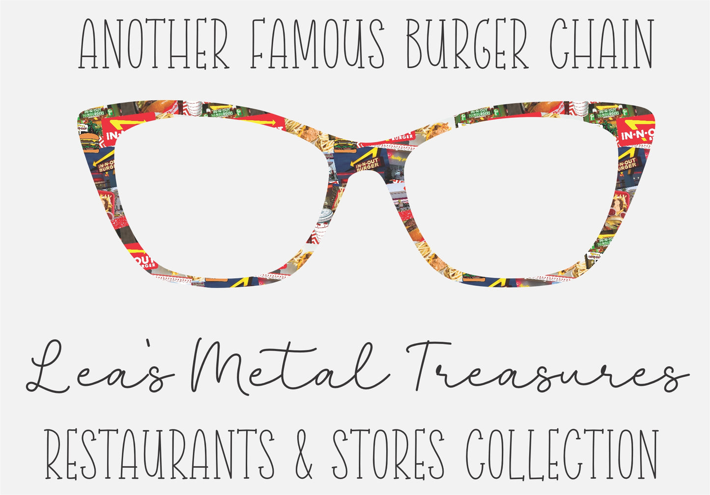 ANOTHER FAMOUS BURGER CHAIN Eyewear Frame Toppers COMES WITH MAGNETS