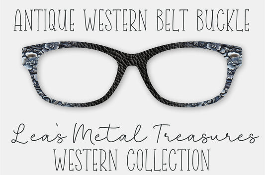 Antique Western Belt Buckle Eyewear Frame Toppers