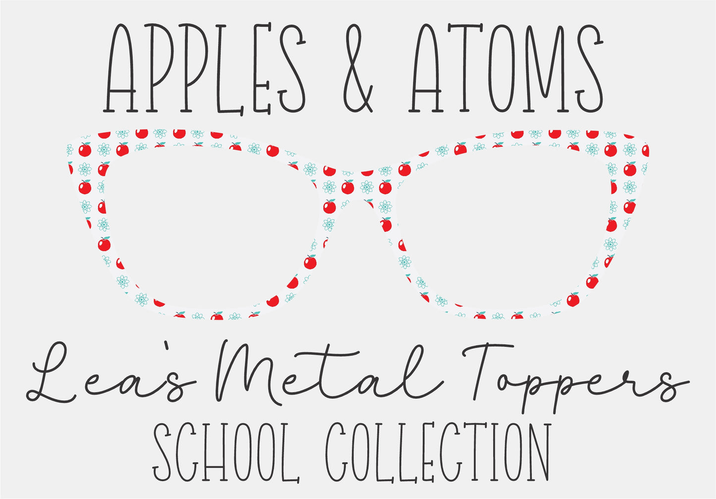 APPLES AND ATOMS Eyewear Frame Toppers COMES WITH MAGNETS