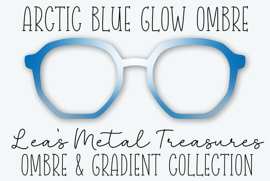 Arctic Blue Glow Ombre Eyewear Frame Toppers