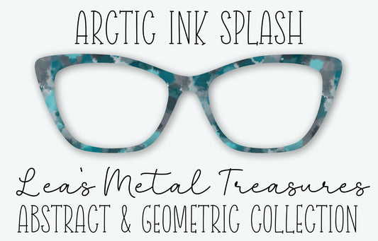 Arctic Ink Splash Eyewear Frame Toppers