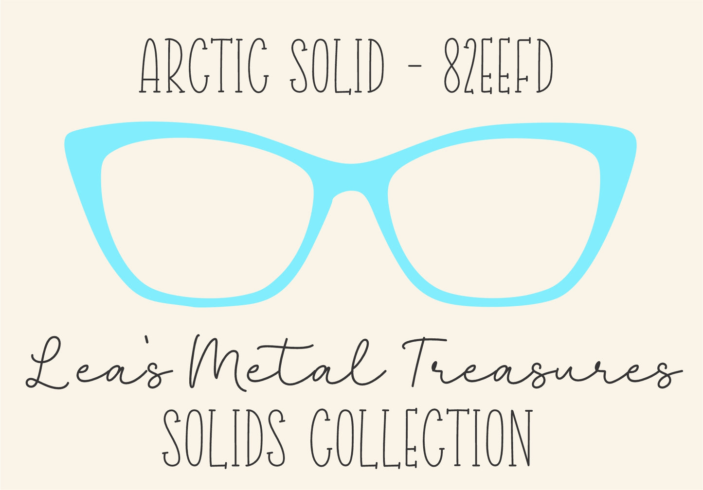 ARCTIC SOLID 82EEFD Eyewear Frame Toppers COMES WITH MAGNETS