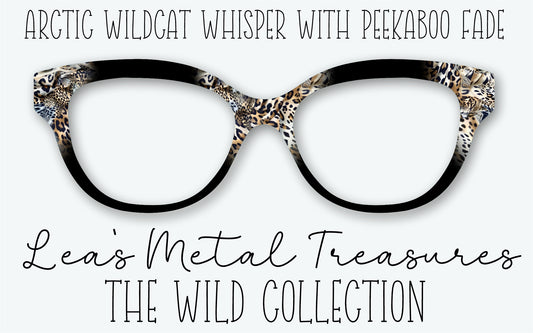 ARCTIC WILDCAT WHISPER WITH PEEKABOO FADE Eyewear Frame Toppers