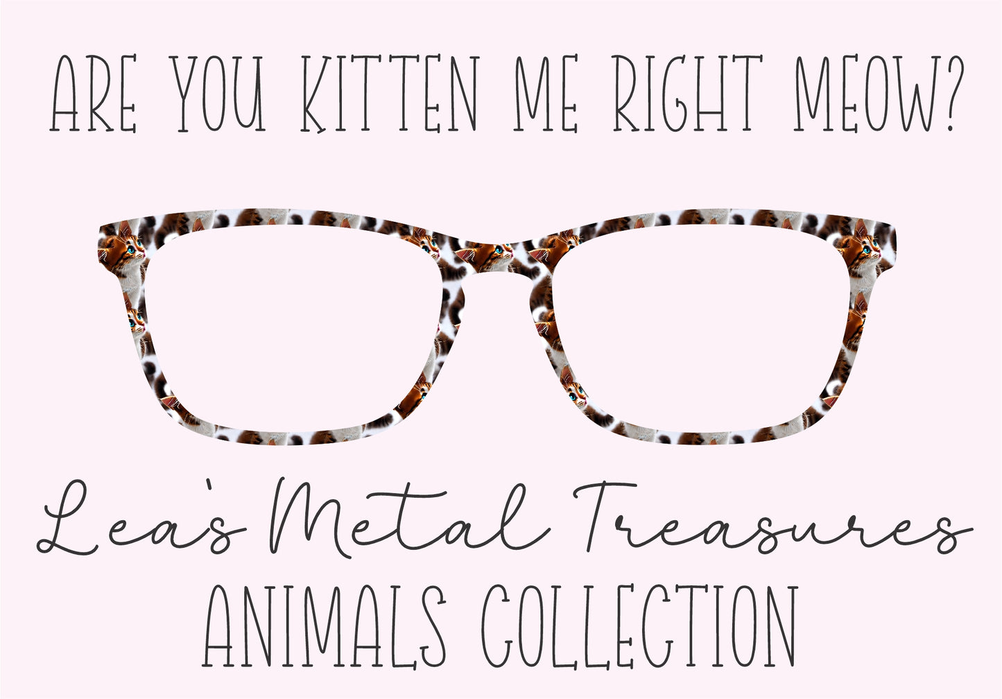 ARE YOU KITTEN ME RIGHT NOW? Eyewear Frame Toppers COMES WITH MAGNETS