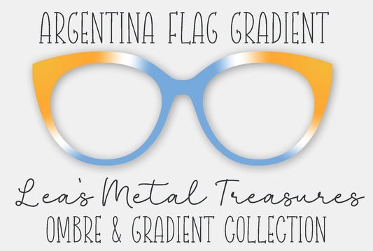 Argentina Flag Gradient Eyewear Frame Toppers