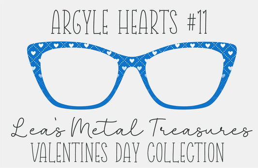 Argyle Hearts 11 Eyewear Frame Toppers COMES WITH MAGNETS