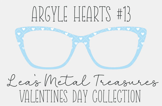 Argyle Hearts 13 Eyewear Frame Toppers COMES WITH MAGNETS