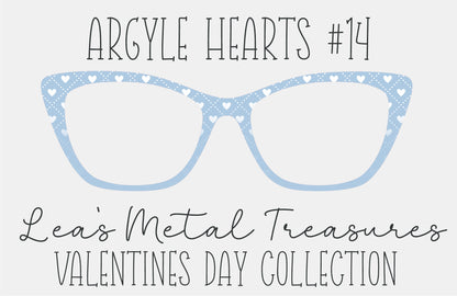 Argyle Hearts 14 Eyewear Frame Toppers COMES WITH MAGNETS