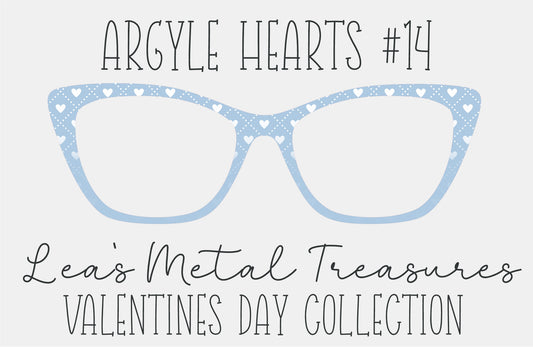 Argyle Hearts 14 Eyewear Frame Toppers COMES WITH MAGNETS