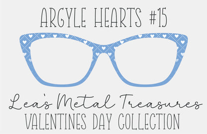 Argyle Hearts 15 Eyewear Frame Toppers COMES WITH MAGNETS