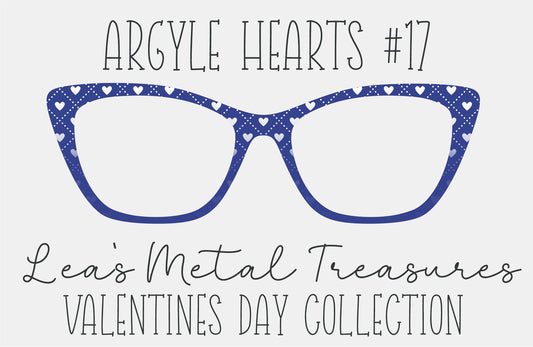 Argyle Hearts 17 Eyewear Frame Toppers COMES WITH MAGNETS