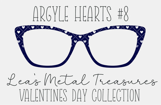 Argyle Hearts 8 Eyewear Frame Toppers COMES WITH MAGNETS