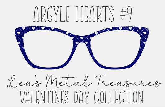 Argyle Hearts 9 Eyewear Frame Toppers COMES WITH MAGNETS