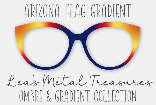 Arizona Flag Gradient Eyewear Frame Toppers
