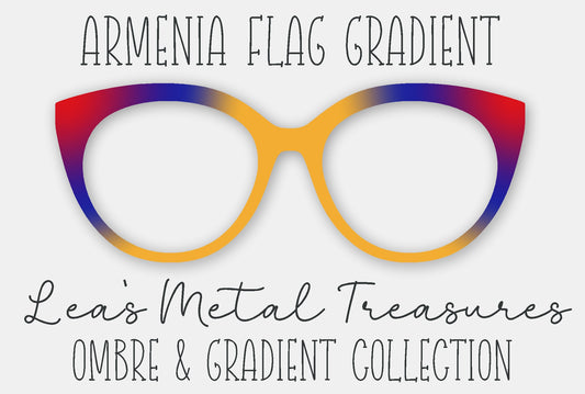 Armenia Flag Gradient Eyewear Frame Toppers